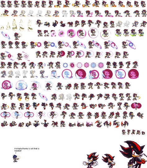 shadow the hedgehog sprites